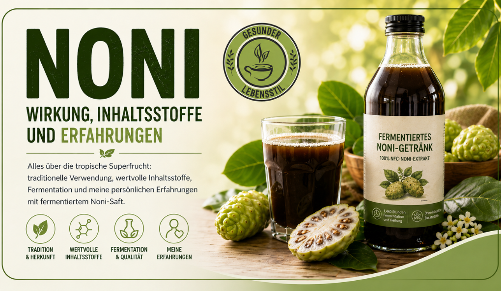 Noni Saft und Frucht