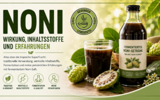 Noni Saft und Frucht
