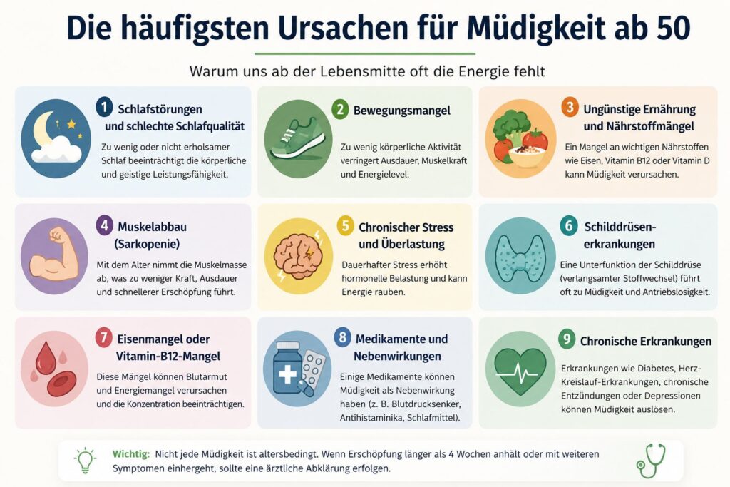 Müdigkeit ab 50